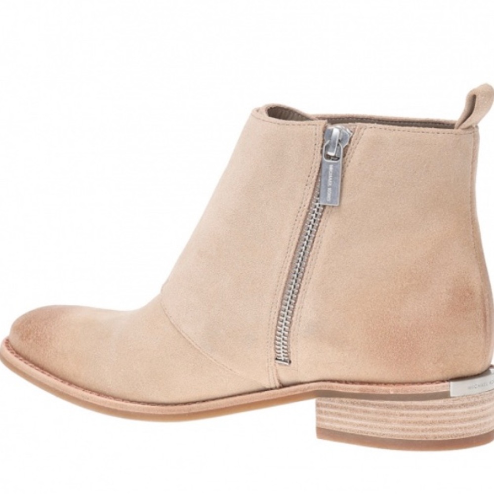 Michael Kors Adams Suede Monk Strap Ankle Boots - Picture 2 of 11
